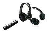 BeeWi BBX202A0 - Pack Duo de 2 Auriculares estéreo inalámbricos y transmisor, negro