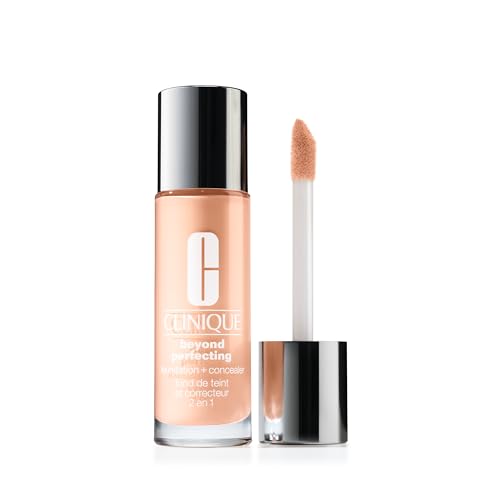 Clinique Beyond Perfecting™ Foundation + Concealer | 2-in-1-Lösung für makellos aussehende Haut, für trockene Mischhaut bis ölige Haut | Leichte Formel + volle Deckkraft