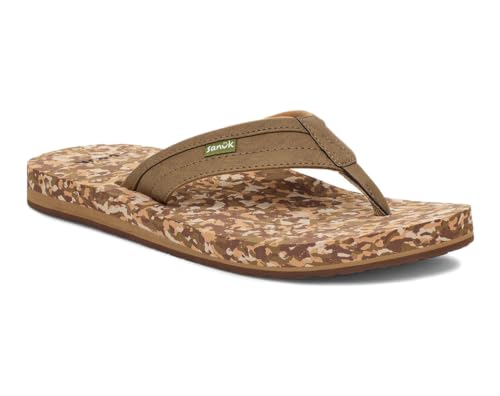 Image of Sanuk Mens Ziggy ST | Flip Flops for Men | Mens Sandals | Beach Sandals | Water Friendly & Lightweight | Comfort Footbed