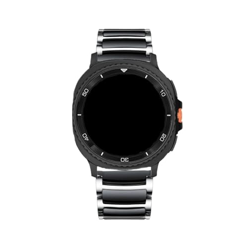 �Z���~�b�N+�����X�e�����X�|�x���g�ɓK������Samsung Galaxy Watch 8 44mm 40mm 8Classic 46mm�����x���g(Silver black,For Galaxy Watch Ultra)
