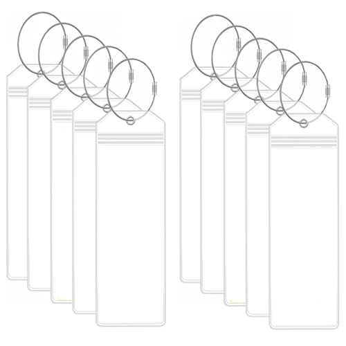 Cruise Luggage Tag Holder, 10Pack Clear Waterproof Cruise Luggage Tags for Royal Caribbean and Celebrity Ships, Cruise Essential Travel Accessories