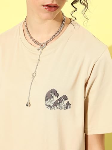 Image of Dillinger Blue Graphic Oversized T-Shirt