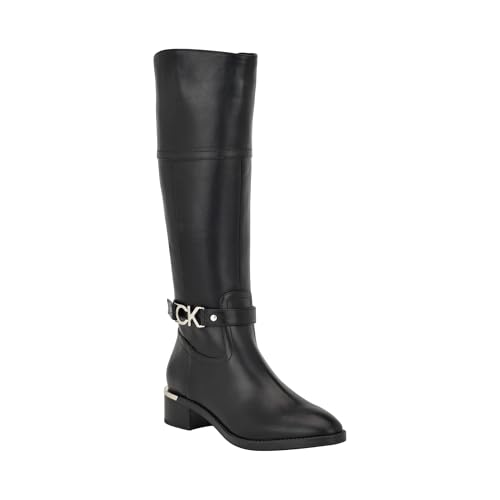 Calvin Klein Women's Daphny Knee High Boot, Schwarz 001, 8.5