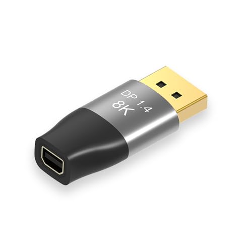 xiwai Mini DisplayPort 1.4 8K 60Hz Adaptador hembra Ultra HD UHD 4K 144Hz a DP macho 7680 * 4320 para video PC portátil TV