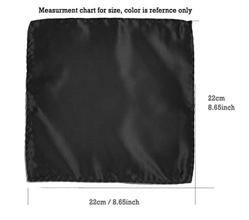 Tuxedos Girdle Cummerbund Bow Tie Pocket Square Handkerchief Set Salutto Formal Solid Color Black #TOP3