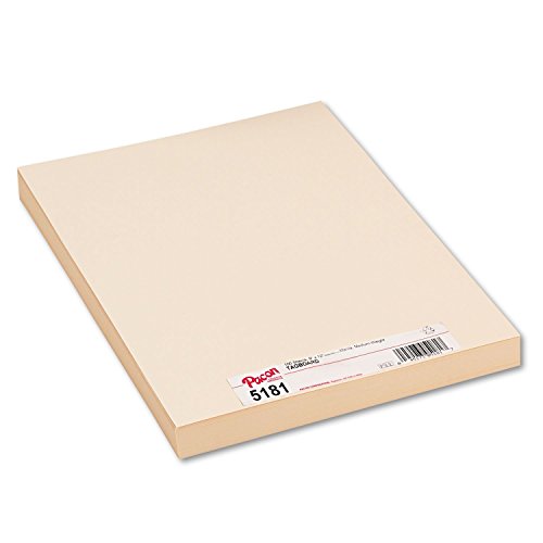 Pacon 5181 Medium Weight Tagboard, 12 x 9, Manila, 100/Pack