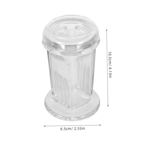 Bocal de coloration en verre pour 5 lames de microscope PRETYZOOM - Lot de 2