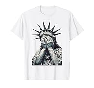 "A daring and sarcastic Tee design showcasing a tearful Statue of Liberty, boldly critiquing flawed politics, societal challenges, and the state of democracy through dark humor and meme-inspired visuals." This provocative and edgy design merges a cry...