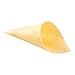 Restaurantware 7-IN Pinewood Serving and Tasting Cone: Perfect for Appetizers and Finger Foods at Home Parties or Catering Events - 6 oz - Food-Safe Wood Food Cone - 200-CT