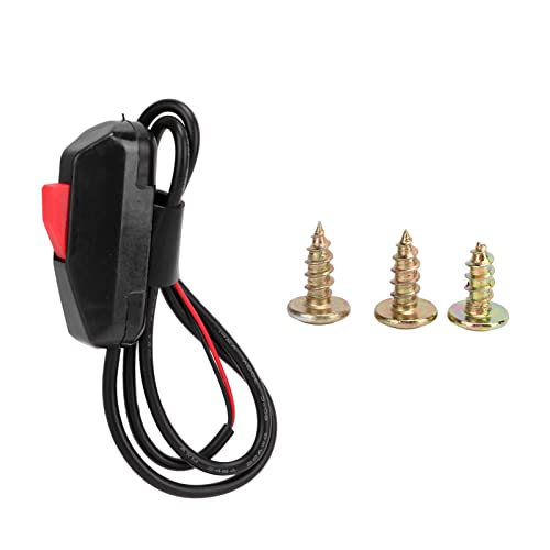 Aramox Universal Stainless Steel & Aluminum 12‑24V Dc Front Brake Line Lock Kit, Electric Roll Control Solenoid Hill Holder Set Car Accessory(Red) #TOP4