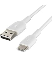 Belkin BoostCharge cable USB C, (cable USB-C a USB-A, cable USB Tipo C para iPhone 15, Samsung Ga...