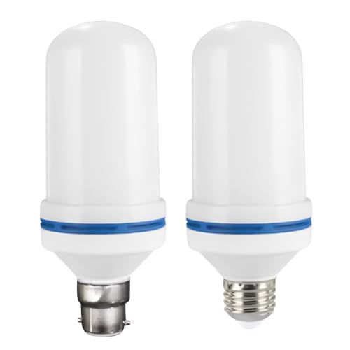 Lam Lampadine A Fiamma, Effetto Di Fiamme Realistiche Con 4 Modalità, E27, E26, B22, Lampadina Di Fiamma Del Fuoco, Lampadine Tremolanti, Tecnologia A LED Salvamento Energetico, Per Casa, Patio, Risto