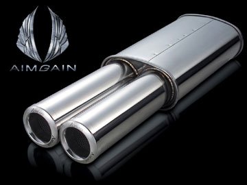 Amazon | AIMGAIN RSクラス マフラー 100φ×2 3ウェイテール 片側出し
