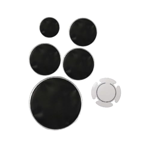 Menolana 5Pcs Drumhead Professional Practical,Reduces Volume,Quiet Practice Silent Mute Drum Set Head Skin for Practice Kids Beginners, Style B