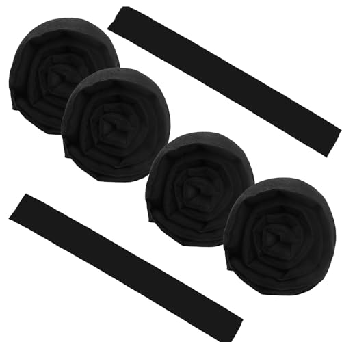 Water Activated Barrier for Flooding 5 Ft x7.8Inch Absorbent Flood Barriers for Home Sandless Sandbag Reusable Water Diverter for Door Garage Basement Prevention Rain Hurricane 6 Pcs Black