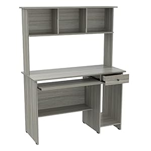 Inval Computer Desk, Smoke Oak