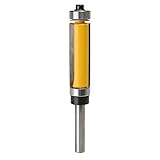 Yakamoz Flush Trim Pattern Router Bit 1/4'' Shank Panel Top & Bottom Bearing Woodworking Cutter