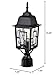 NUVO Lighting 60/4929 Banyan Outdoor Post Lantern Light Fixture with Clear Water Glass, Textured Black