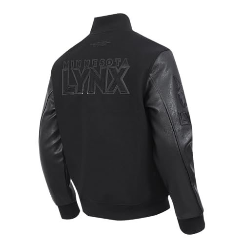Image of Pro Standard Mens WNBA Classic Triple Black Varsity Jacket