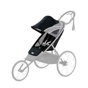 CYBEX AVI Jogging Stroller Seat Pack (Frame not Included), Compact Fold for Storage, Height-Adjustable Handlebar, One…