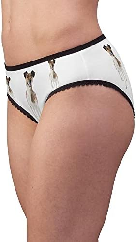 DogsMakeMeHappy Smooth Fox Terrier Panties, Smooth Fox Terrier Underwear, Briefs, Cotton Briefs