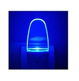 4 Pack Night Light Lamp with Dusk to Dawn Sensor, Plug in, Blue Led Night Light