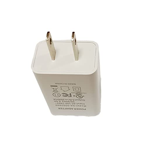 UL Certified 5v 2A (2000mA) Single USB Port Jack Wall Charger for USB Devices High Speed Fast Charging Power Adapter for Smartphone,Tablet,Headset,Bluetooth Speaker,Android Cell Phones,Cameras