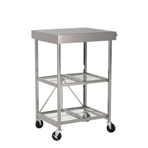 Origami-Stainless-Steel-Rolling-Kitchen-Island-Cart-Microwave-Stand-Bar-Cart-Rolling-Kitchen-Cart-with-Storage-Small-Kitchen-Island-with-Storage-Coffee-Cart Origami Stainless Steel Rolling Kitchen Island Cart Microwave Stand Bar Cart Rolling Kitchen Cart with Storage Small Kitchen Island with Storage Coffee Cart