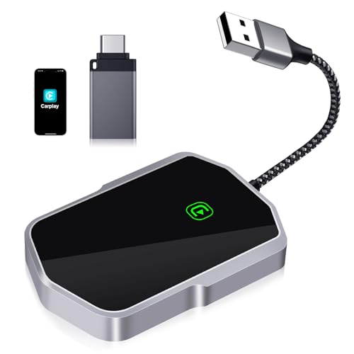 I LITTON Adapter for Car play Wireless Converter Plug & Play Adapter for Car play Covert Wired to Wireless Adapter