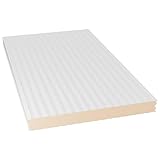 Acero Panel - Panel MEC Frigorifico 2000x1000mm | Interior Blanco Pirineo - Exterior Blanco Pirineo | Acero Prelacado | Lana de Roca