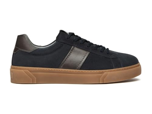 Nero Giardini I500951U Zapatillas Hombre de ante y Piel, turquesa, 46 EU