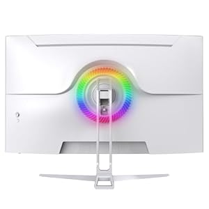 CRUA 32" 4K UHD 160Hz Curved Gaming Monitor, 1500R, AMD FreeSync, White — photo 3 of 6