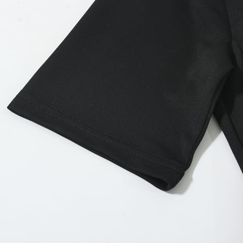 Image of CAMDOM Church Clergy Dress for Women Minister Half Sleeve Loose Elegant Dress with Tab Collar