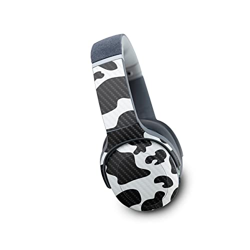 Image of MightySkins Carbon Fiber Skin Compatible with Skullcandy Crusher Evo Wireless - Cow Print | Protective, Durable Textured Carbon Fiber Finish | Easy to Apply | Made in The USA