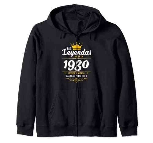Leyendas 1930 Años Cumpleaños Hombre Mujer Nacen En 1930 Sudadera con Capucha