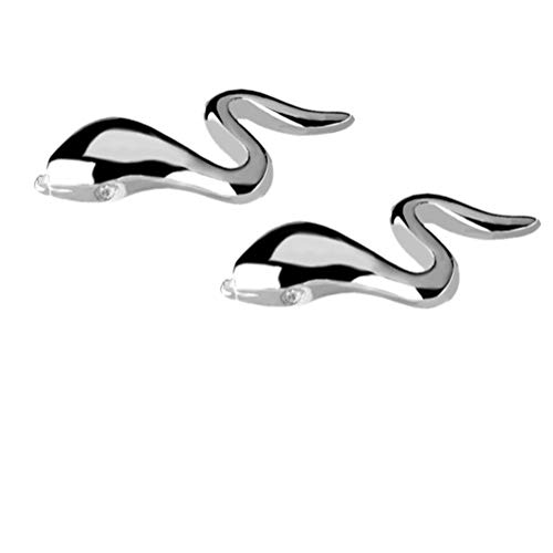 Boucles d'oreilles serpent argent sterling à porter au bureau ou en soirée