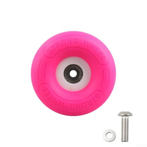 For Brompton 74mm Silent Wheels PP TPE Bike Rollers with Metal Bearings Colorful Easy Travel Upgrade Accessories for Folding Bikes()