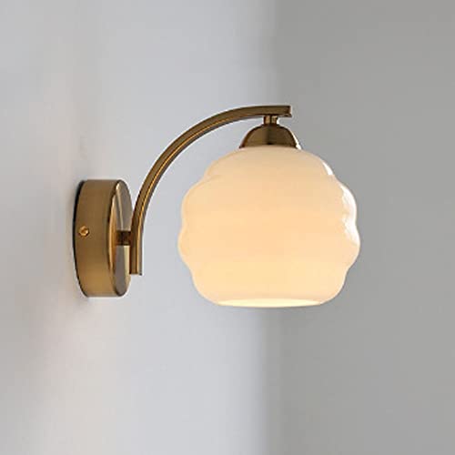 Luces de pared LED francesas YangRy con tulipa de vidrio que eliminan sombras en el baño