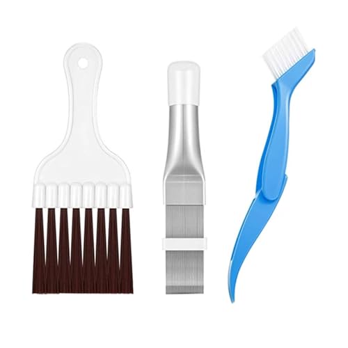 3Pcs Peigne de Climatiseur Peigne à Ailettes de Climatiseur Brosse de Nettoyage Condenseur de Climatiseur Outil De Nettoyage des Ailettes De Radiateur pour Nettoyer Le Radiateur, évaporateur