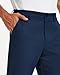 Men's Classic Fit Stretch Golf & Dress Pants 30'' - All-Day Comfort Performance Pants for Travel, Business Casual & Work Royal Blue, 33W x 30L