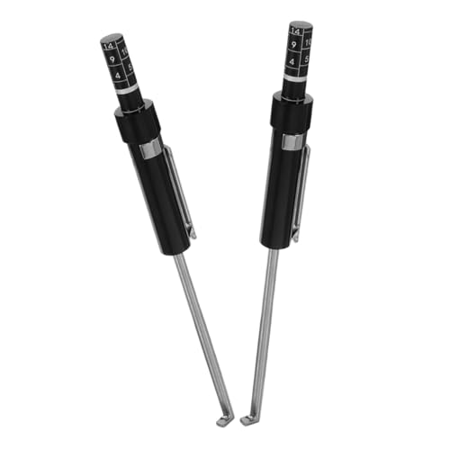 OUNONA 2pcs Brake Pad Thickness Gauge Tool for Accurate Wear Measurement Brake Pad Detection Pen for Automotive Maintenance Essential Inspection Tools