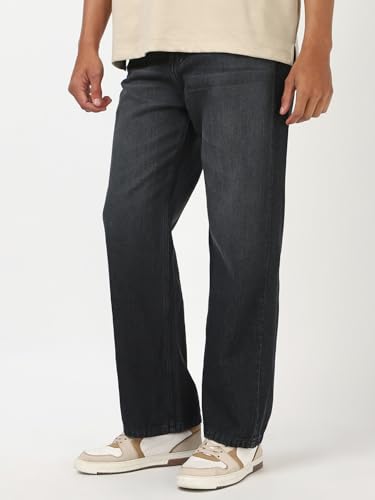 Image of Bewakoof Men's Baggy Fit Jeans