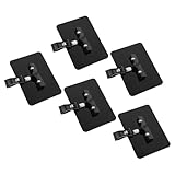 MOTHNUR Set de 5 Mini Letreros de Pizarra Pinza Giratoria Negra, Soportes para Etiquetas de Precio, Diseñados para Exhibiciones en Fruterías y Mercados de Alimentos