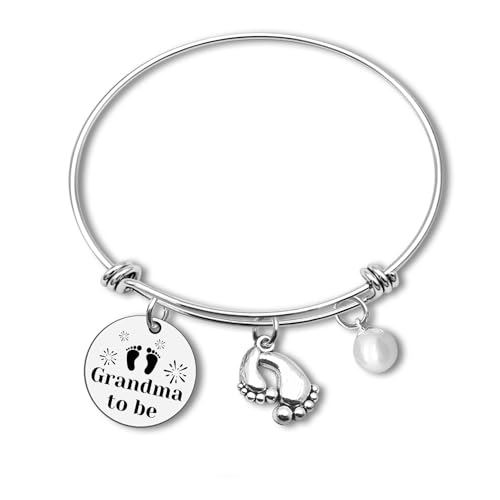 Grandma to Be Gifts New Grandma Bracelet First Time Grandma Gifts Promoted to Grandma Gifts Pregnancy Reveal Jewelry Gifts for Grandma Grandmother Announcement Gifts Baby Announcement Gift Jewelry