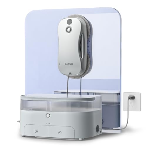 JSDROBOT S9PRO Fensterputzroboter, Tragbarer Fensterputzroboter Intelligente Reinigungspfadplanung...