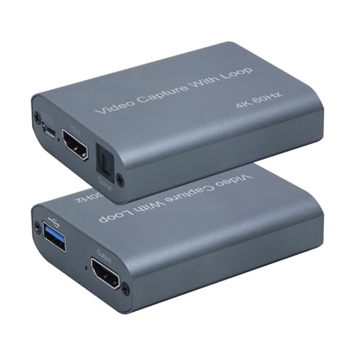 Tarjeta de captura de vídeo USB 3.0 con soporte 4K a 60Hz HDTV y salida para streaming en directo 4