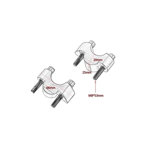 Riser de guidon pour GSX-S1000 2015-2023 rehausseur aluminium noir