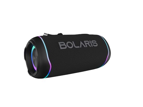 JG Altavoz Bluetooth 5.4 impermeable IP67-16W RMS, duración de 10 horas y efectos LED, portátil y resistente