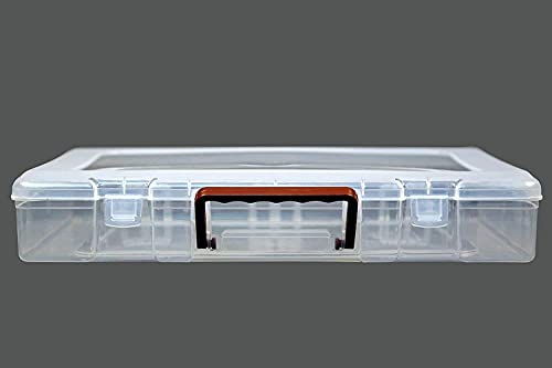 Image of Besque Multipurpose Plastic Rectangular Storage Box with Locks and Handle, Matte Finish for Saree, Laptop, Books (5)