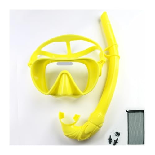 Máscara de buceo snorkel panorama con falda de silicona para adultos